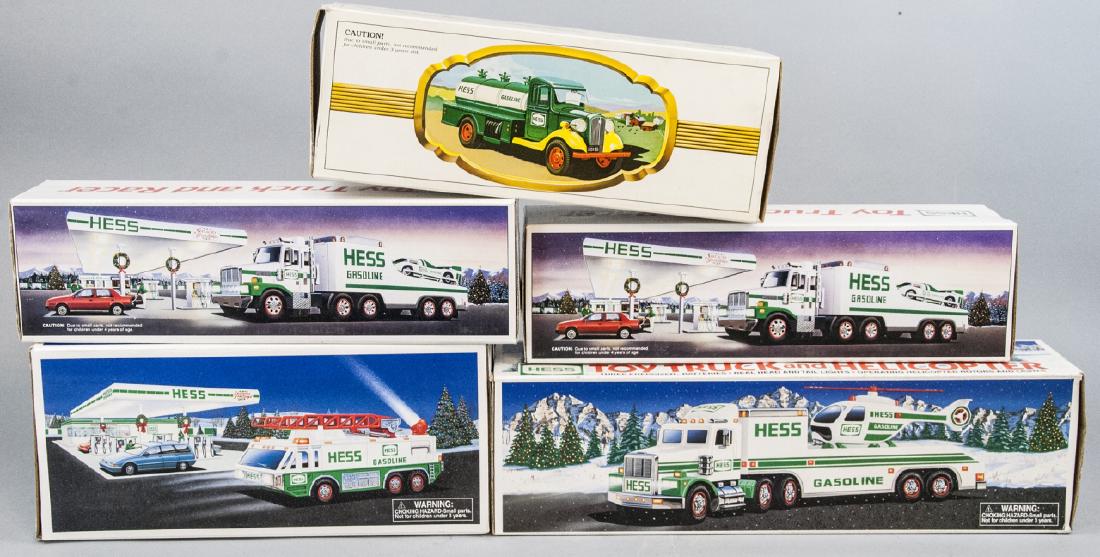 Lot Of Five Vintage Hess Trucks (1 of 6)