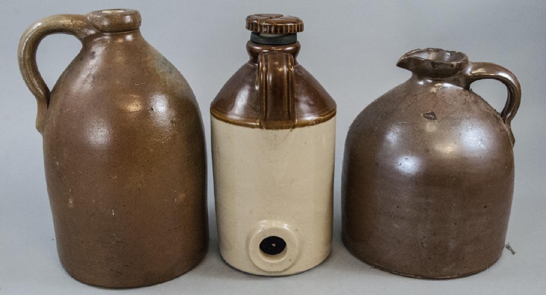 Assorted Lot Of Three Stoneware Jugs (1 of 6)
