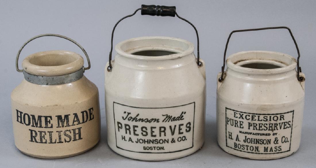 Assorted Lot Of Three Vintage Preserve Jars (1 of 6)