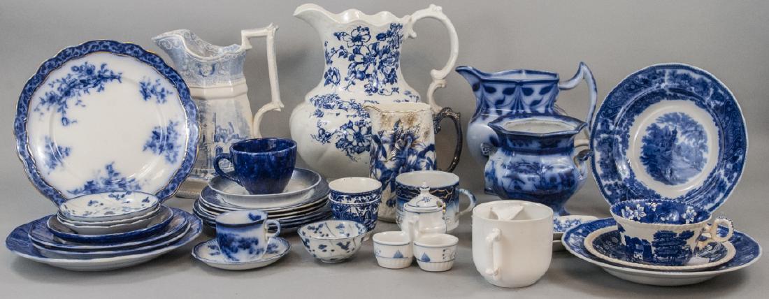 Blue and White Antique China incl. Blue Willow (1 of 10)