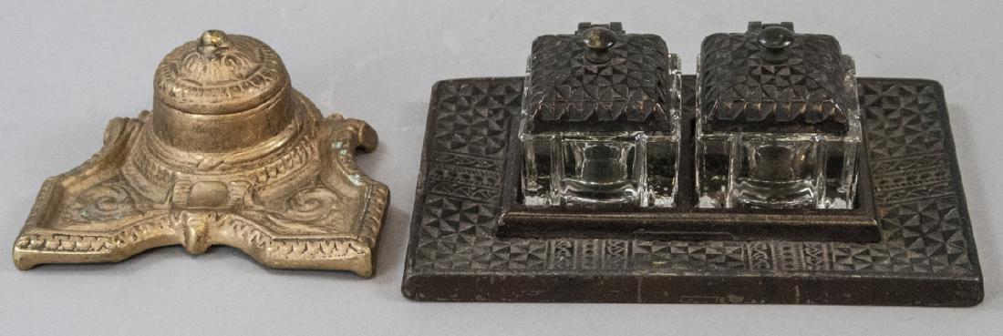 Two Assorted Antique Inkwells (1 of 4)