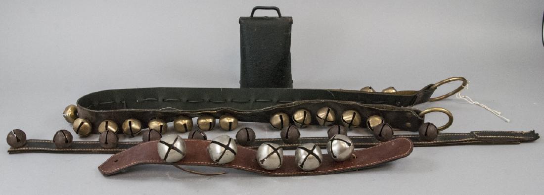 Vintage Sleigh Bell Sets and Hand Forged Cow Bell (1 of 6)
