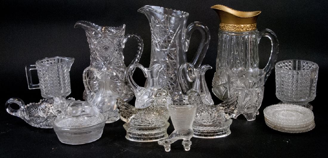 Assorted Lot Of Crystal & Cut Glass Kitchen Items (1 of 8)