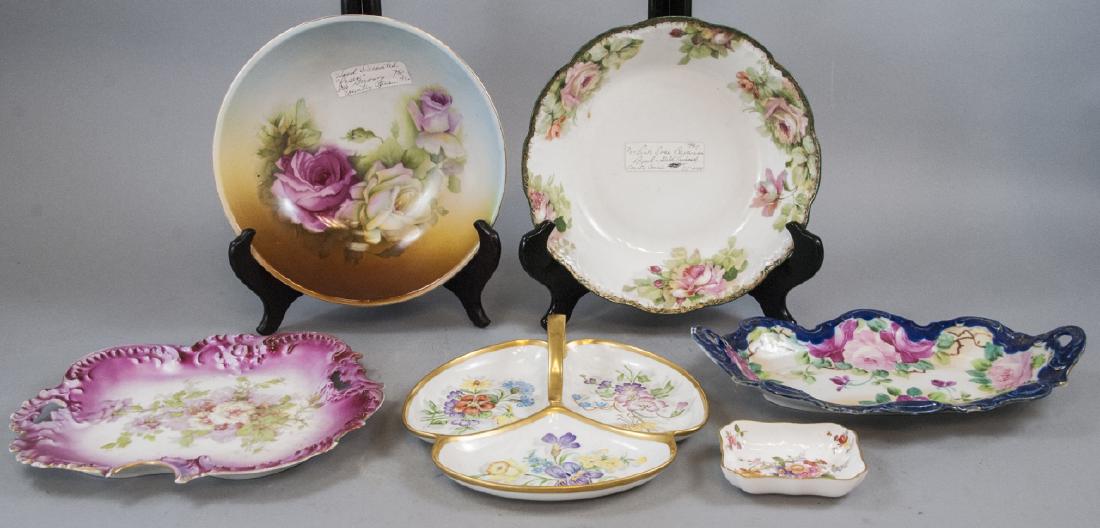 Antique Hand Painted Victorian Plates & Trays (1 of 10)