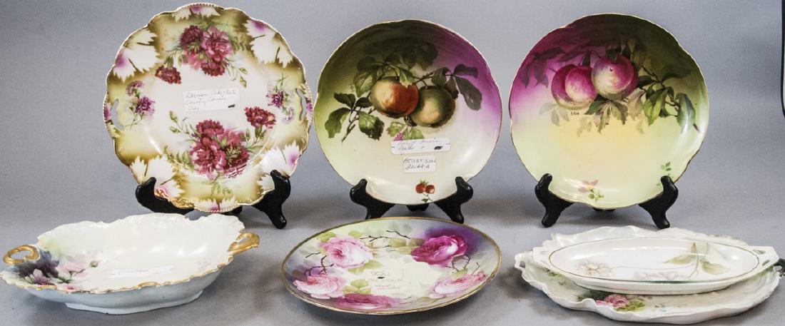7 Antique Hand Painted Victorian Dishes (1 of 10)