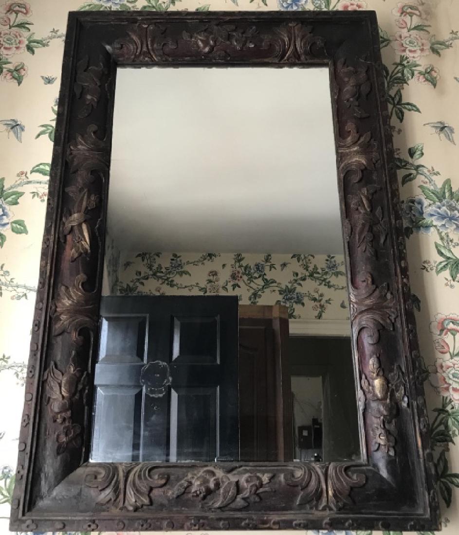 Antique 19th C English Chinoiserie Carved Frame (1 of 6)