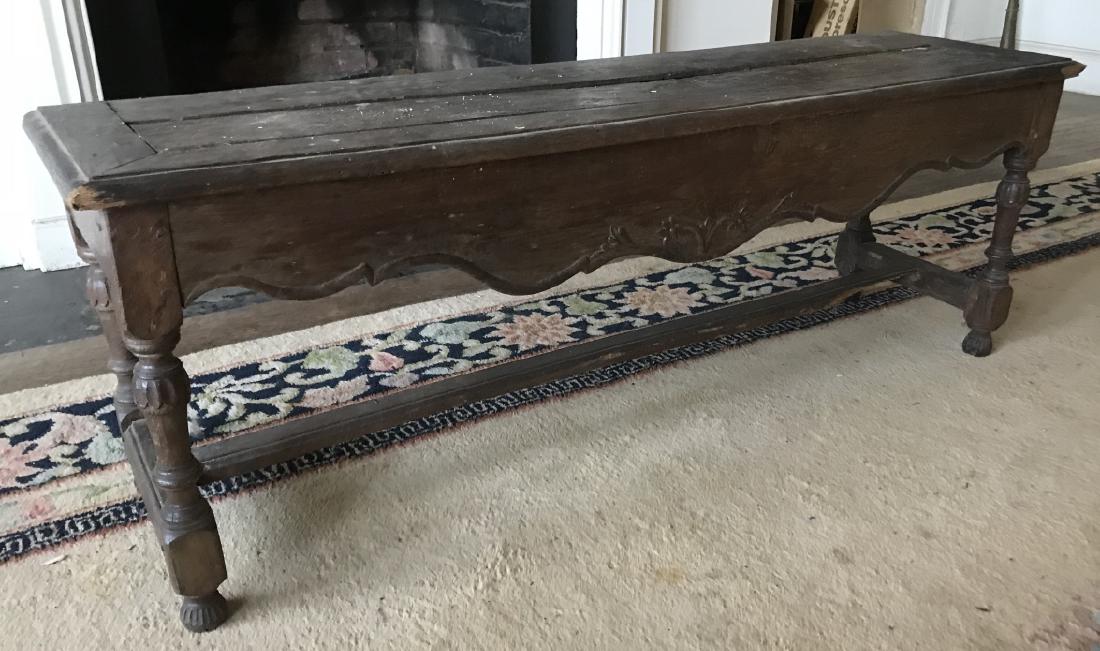Antique French Country Provencal Style Hall Bench Mar 11, 2018