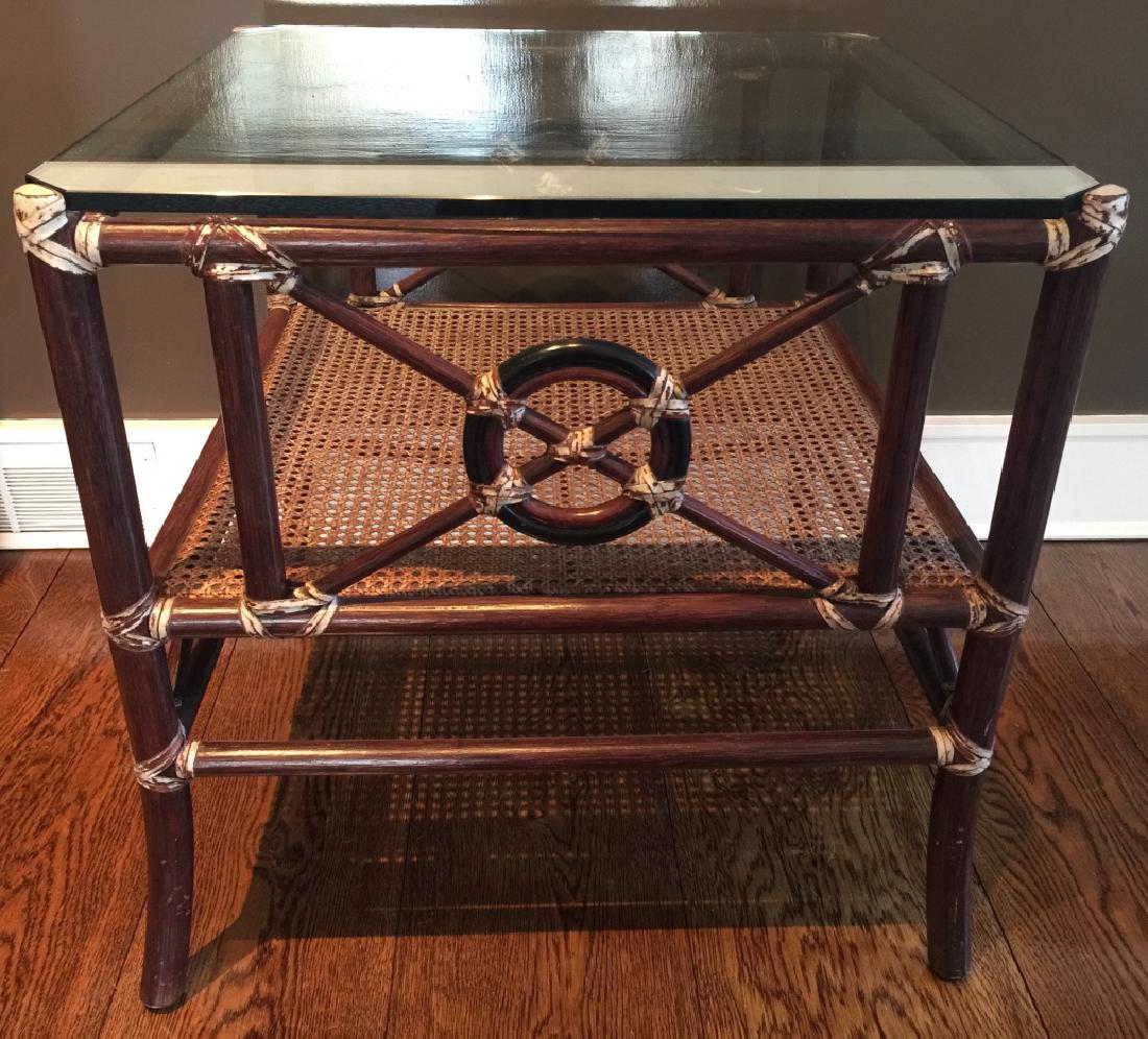 Contemporary Bamboo & Rattan Coffee Table (1 of 4)