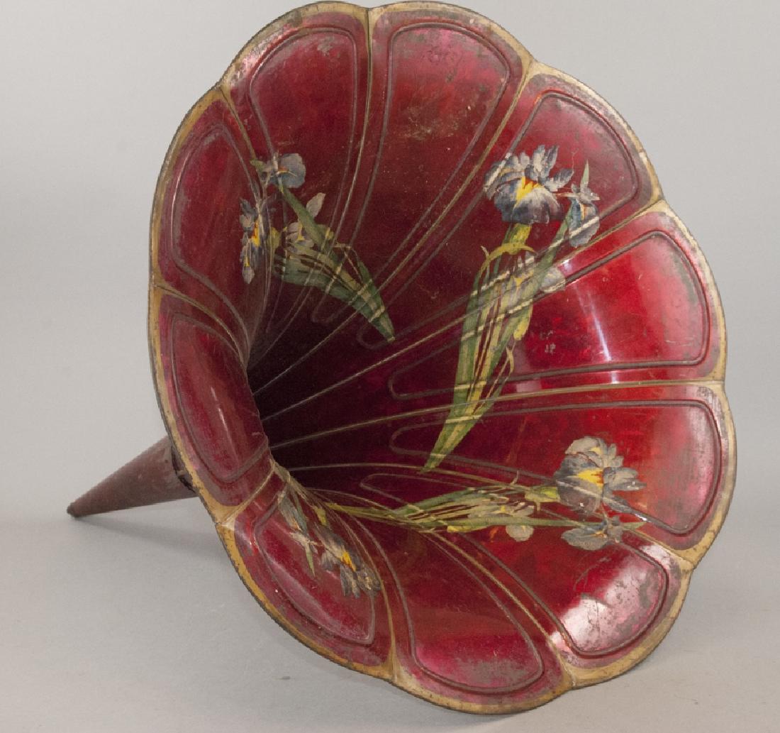 Antique Victor Victrola H&S Flower Horn (1 of 6)