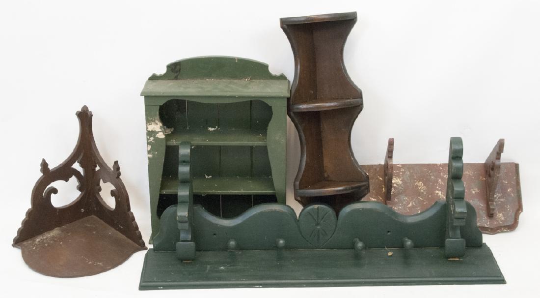 Lot of Vintage Hanging Shelves / Wall Shelves (1 of 7)