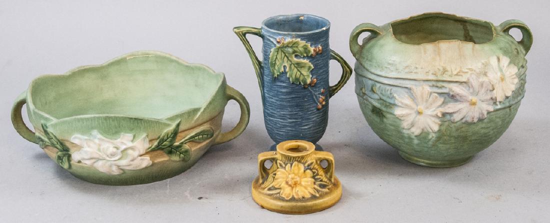Four Pieces Vintage Roseville Art Pottery (1 of 9)