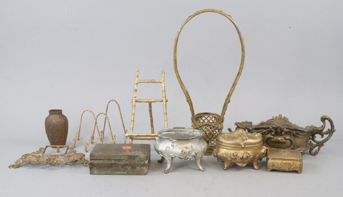 Assorted Lot Of Vintage & Antique Gilt Brass Items (1 of 5)