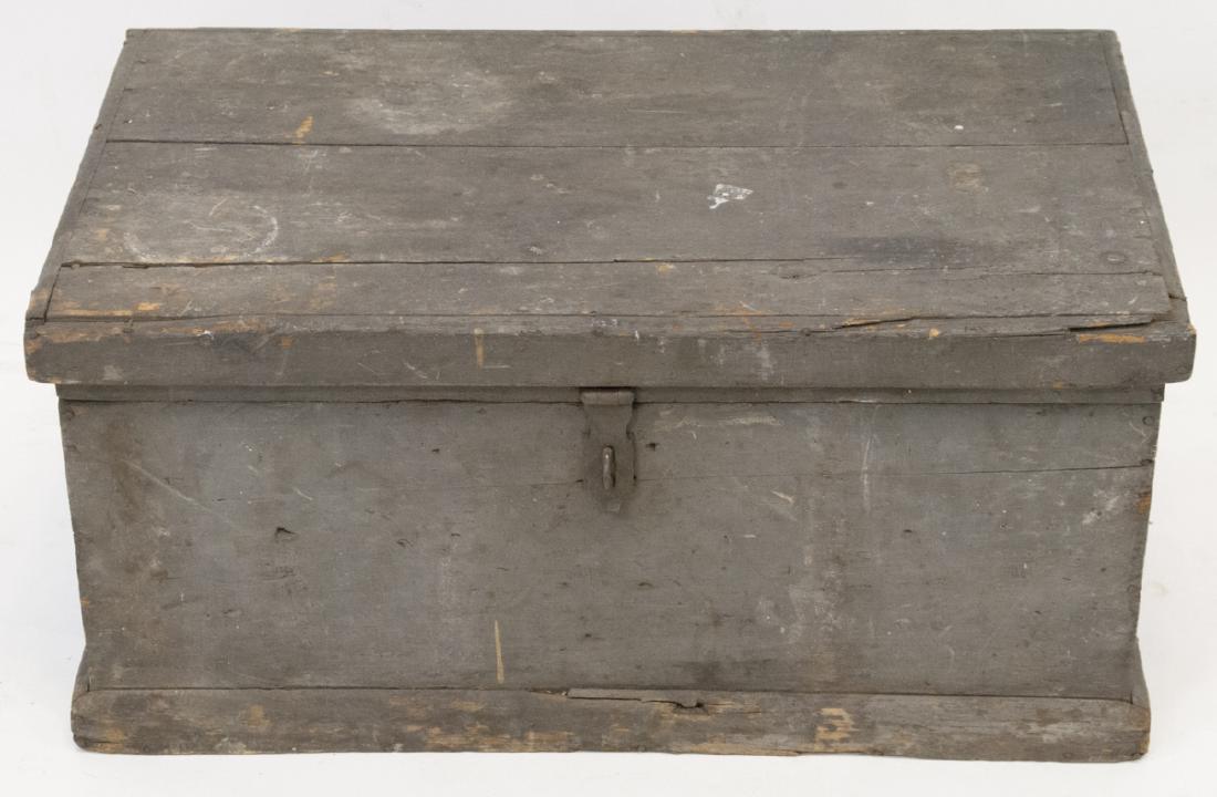 Antique Pine Trunk or Blanket Chest (1 of 4)