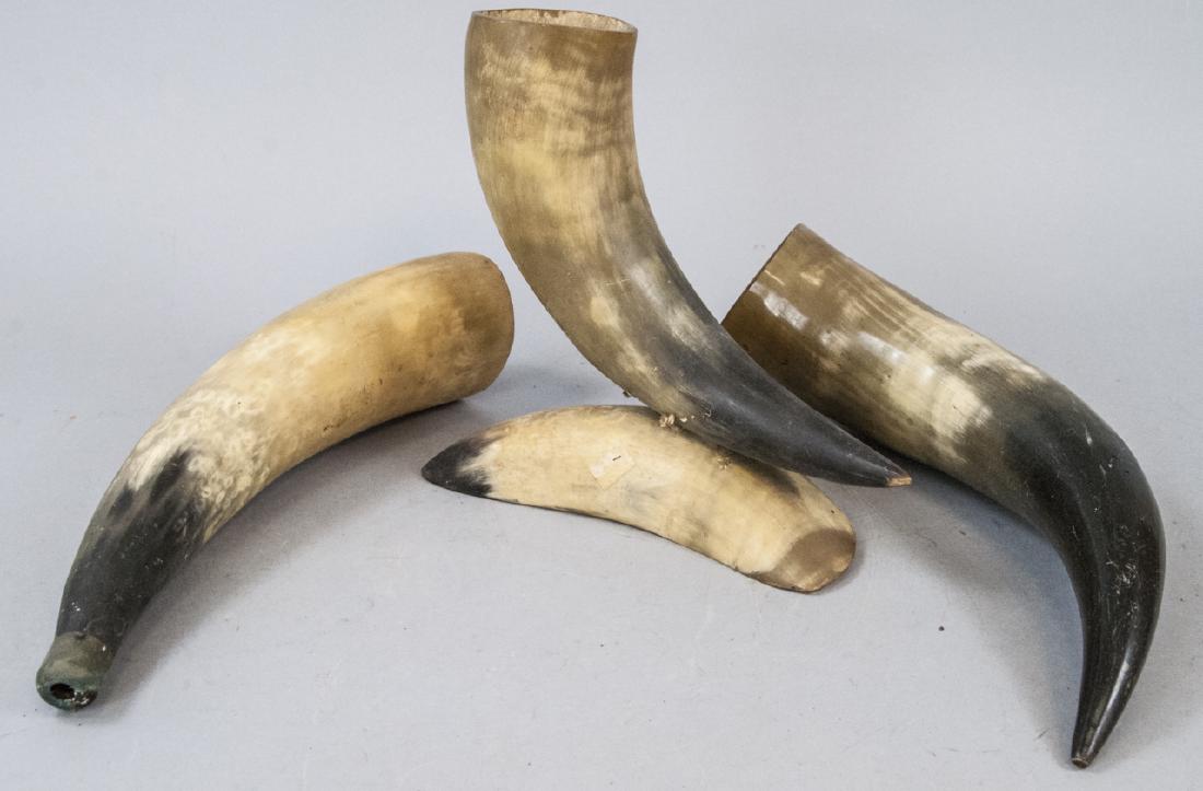 Three Assorted Vintage Long Horned Steer Horns (1 of 5)
