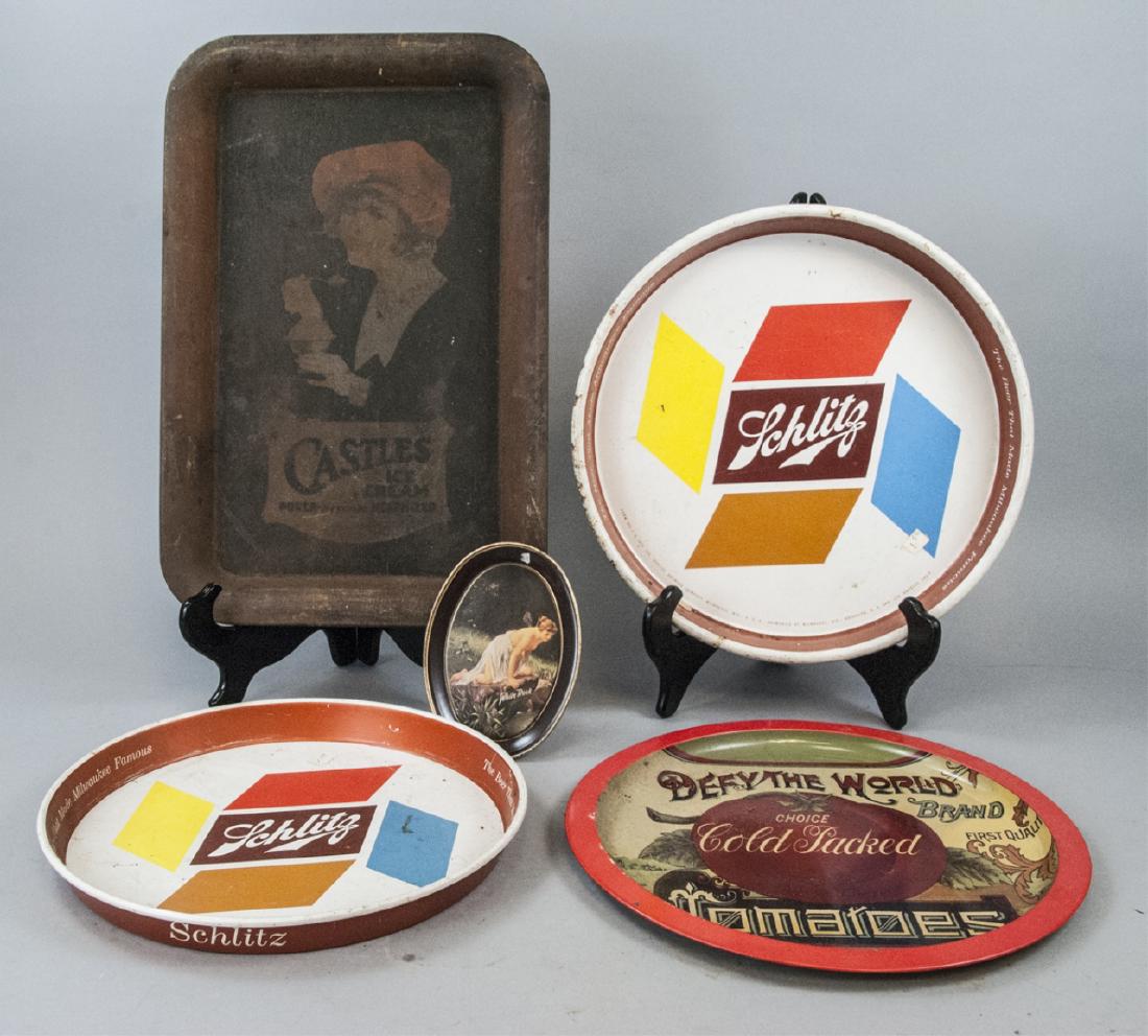 Assorted Lot Of Vintage Advertising Trays (1 of 8)
