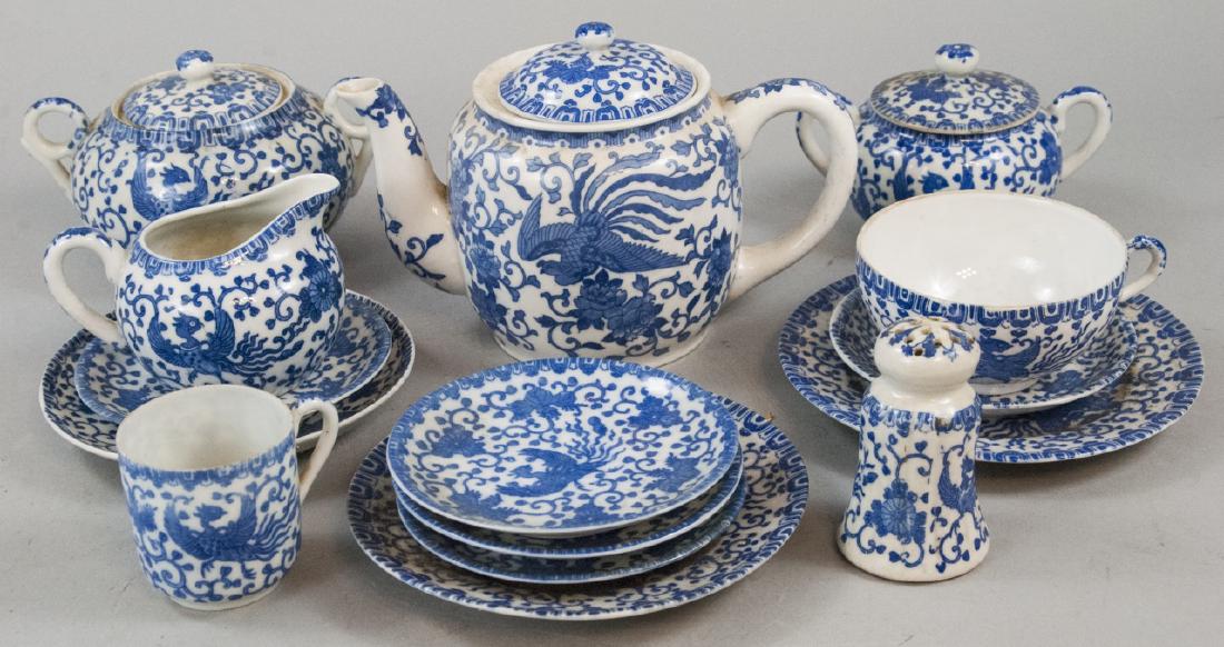 Antique & Vintage Japanese Blue & White Tea Set (1 of 9)