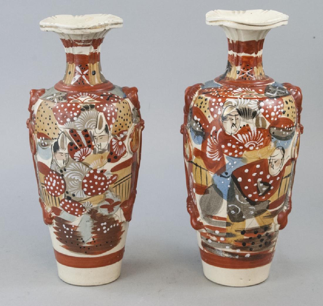 Pair Vintage Satsuma Style Vases from Valentines (1 of 9)