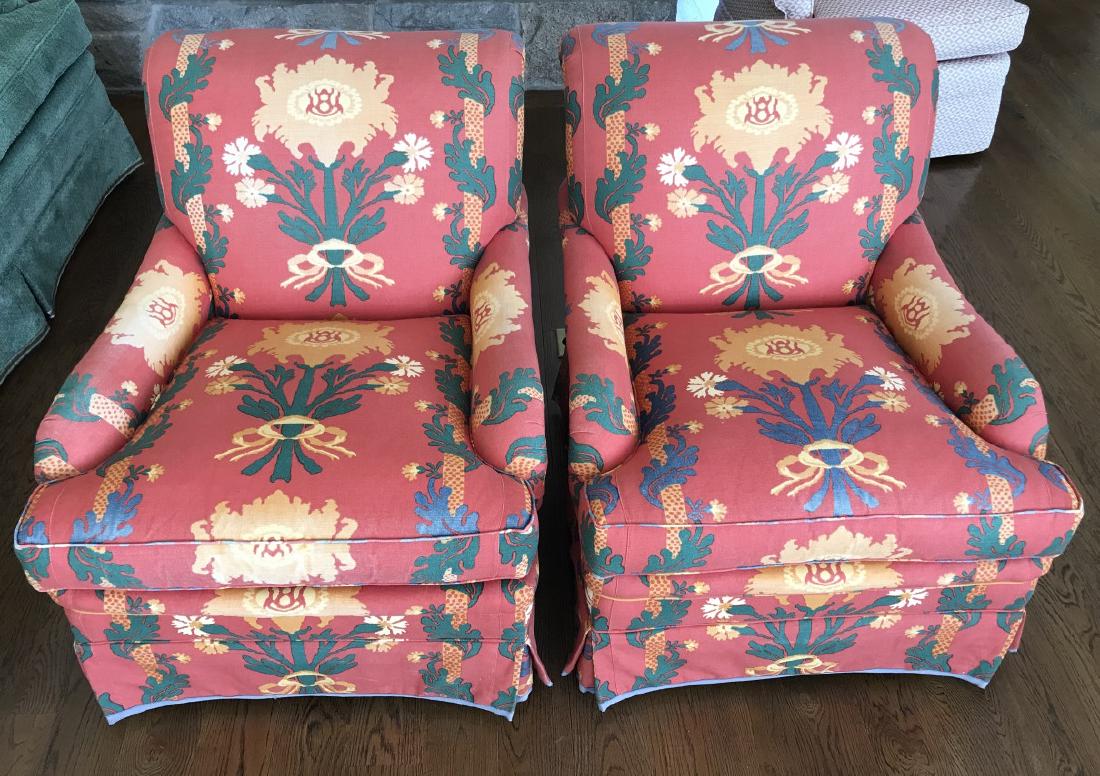 Pair of Contemporary Custom Upholstered Armchairs (1 of 5)