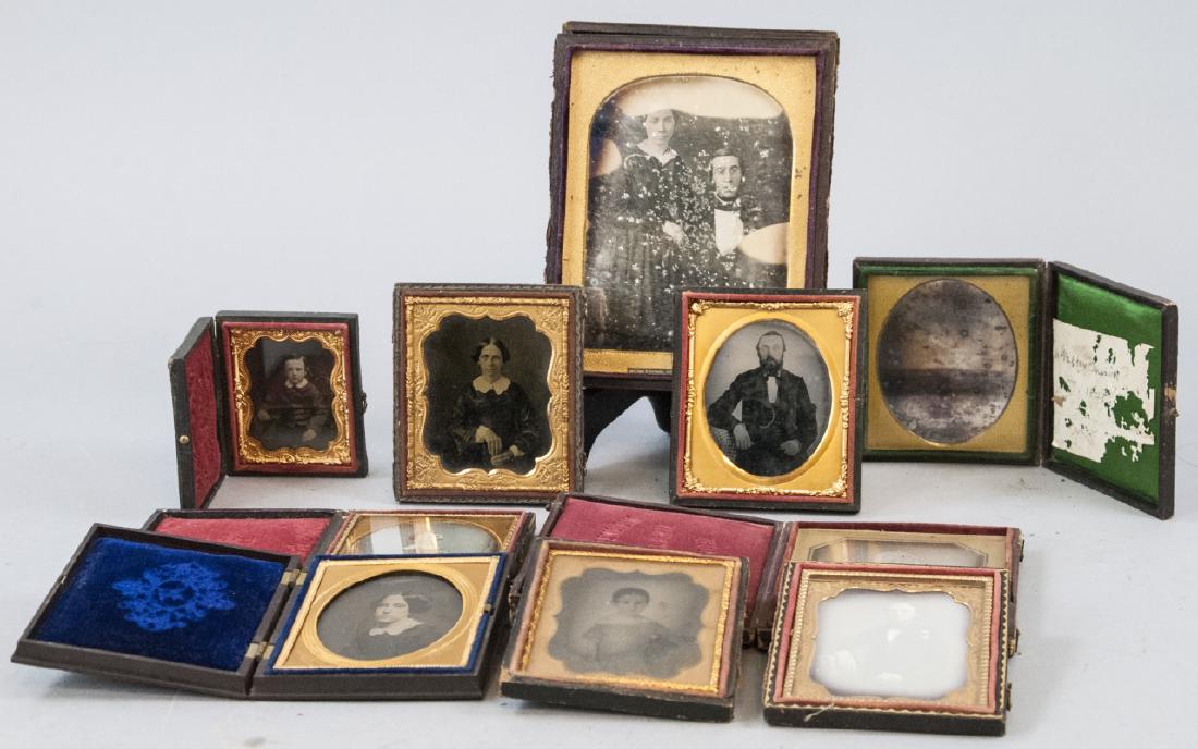 Collection of Antique 19th C Photographs in Cases (1 of 11)