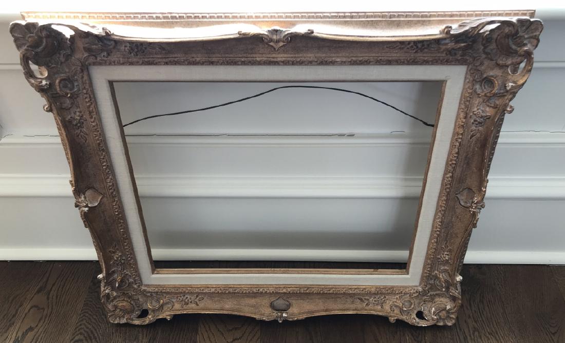 French Impressionist Style Carved Frame w Matting (1 of 4)