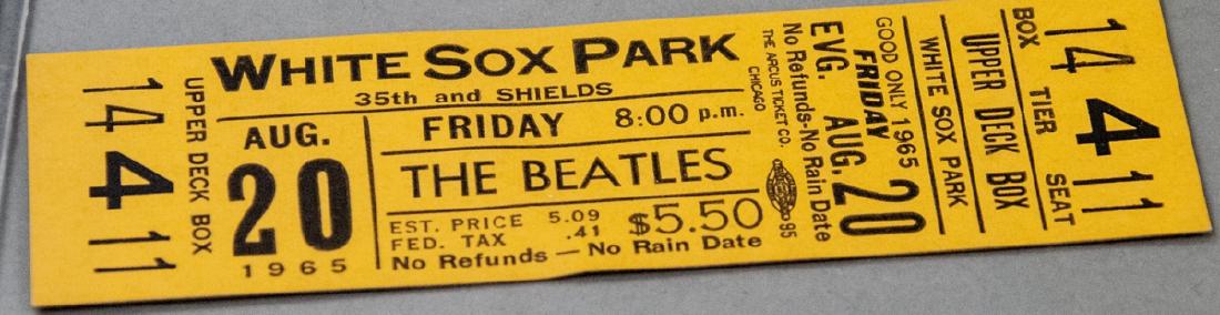 Beatles Unused Concert Ticket from 1965 (1 of 6)