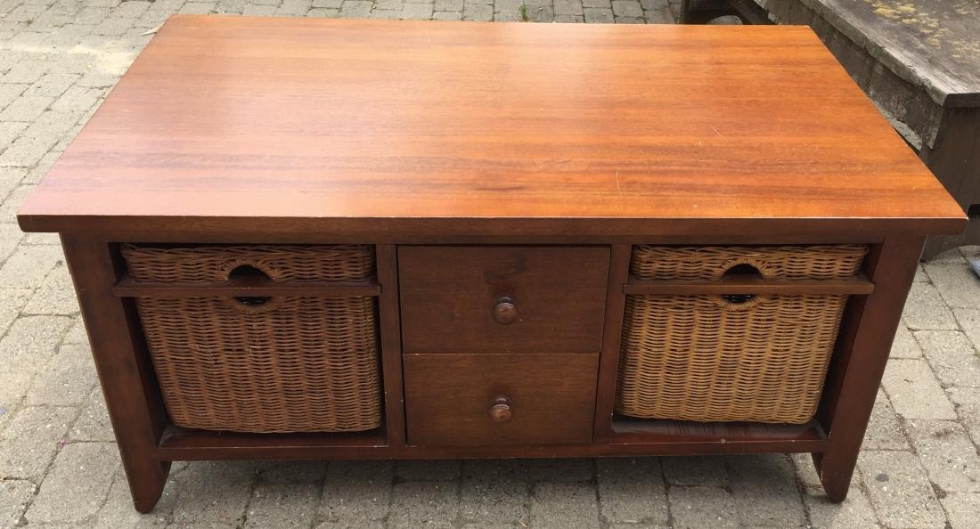 Contemporary Traditional Coffee Table w Storage (1 of 4)