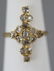 Estate 15kt Yellow Gold Lasque Cut Diamond Ring