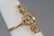Estate 15kt Yellow Gold Lasque Cut Diamond Ring - 3