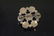 Antique 9kt Yellow Gold & Paste Cluster Brooch - 2