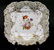 Antique 19th C Hand Painted Gilt Decorated Platter