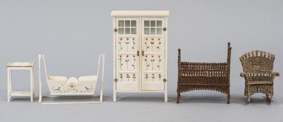Artisan Handmade Dollhouse Signed Nursery Set (1 of 7)