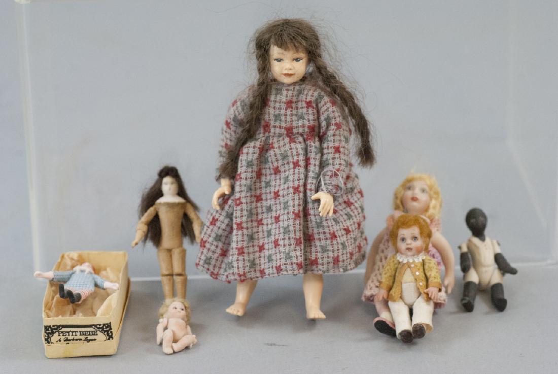 Dollhouse Miniature Artisan Handmade Bisque Dolls (1 of 8)