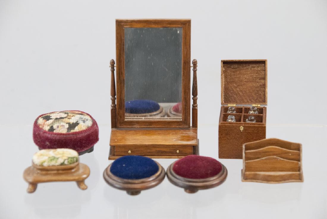 Dollhouse Artisan Handmade Ottomans & Decor (1 of 6)