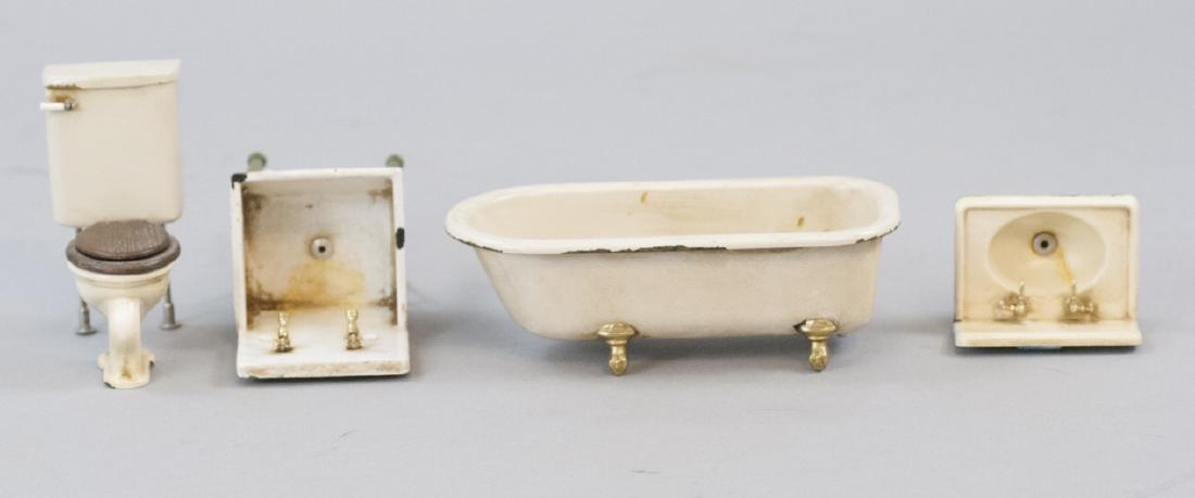 Dollhouse Artisan Handmade Bath Room Set & Sink (1 of 6)