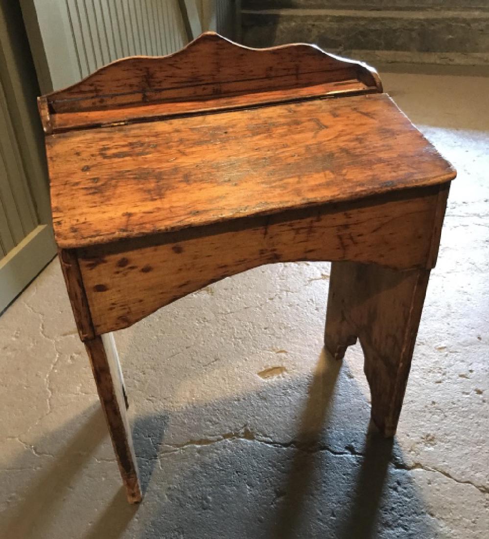 Antique 19th C Child or Doll Size School Desk (1 of 3)