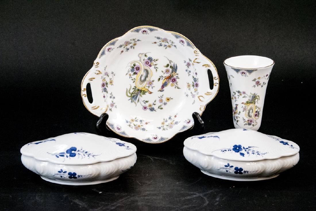 Limoges Porcelain Box Coalport Paradise Vase, Dish (1 of 5)