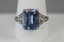 Estate Platinum & 9 Carat Ceylon Sapphire Ring