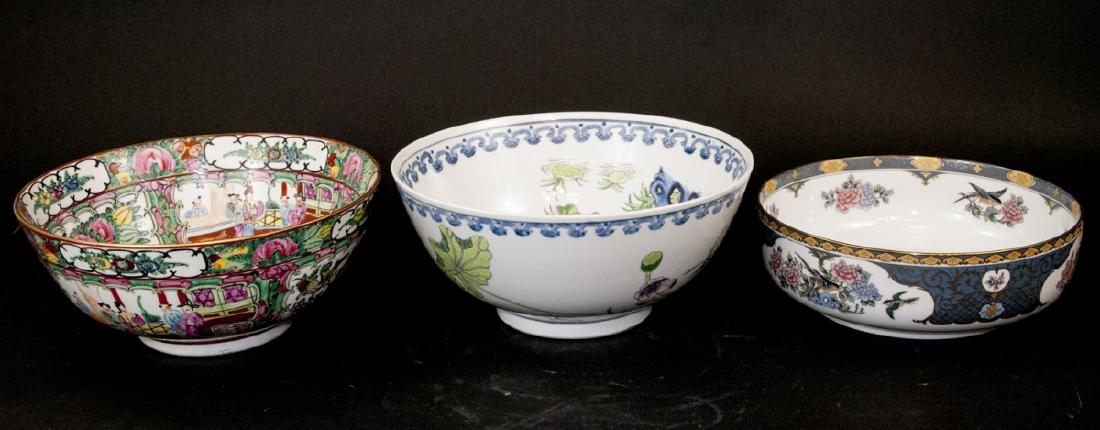3 Chinese Export Bowls and Jade Walrus (1 of 7)
