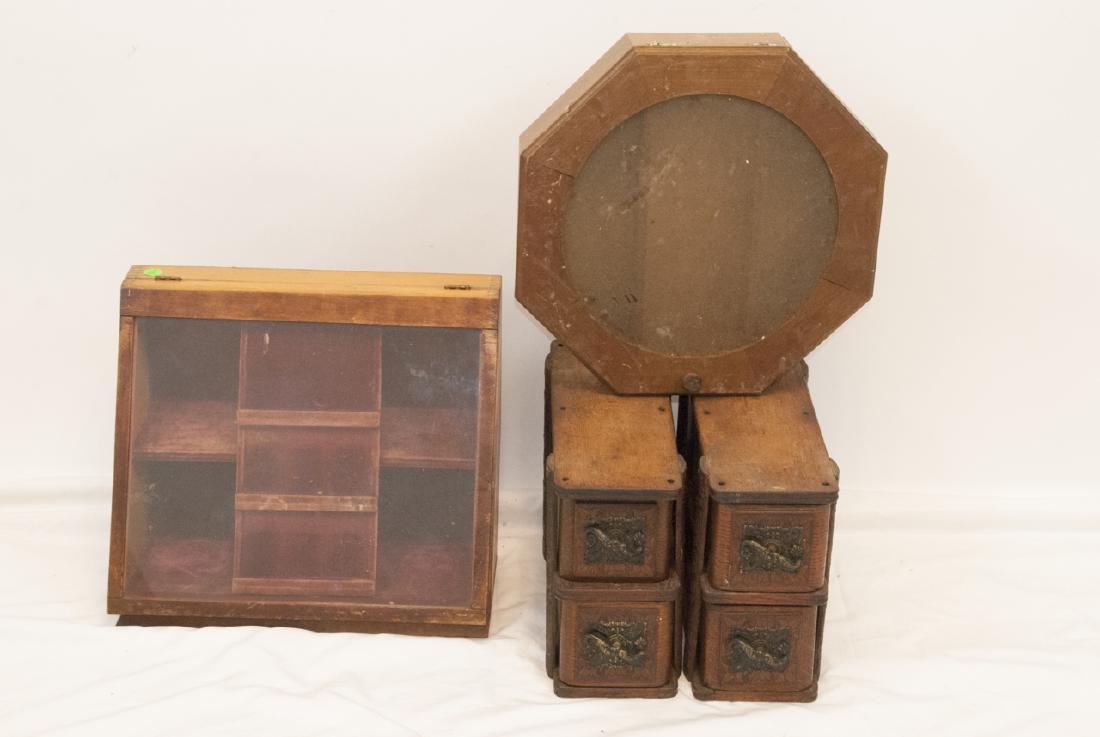 Antique Glass Front Display Cases, Display Drawers (1 of 4)