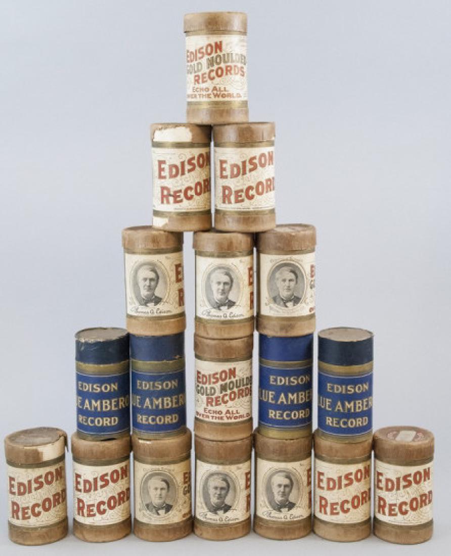 Group of Antique Edison Amberol Record Cylinders (1 of 5)