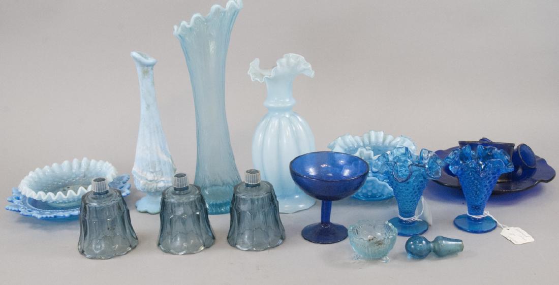 Assorted Lot Of Cobalt & Light Blue Glass Pieces (1 of 6)