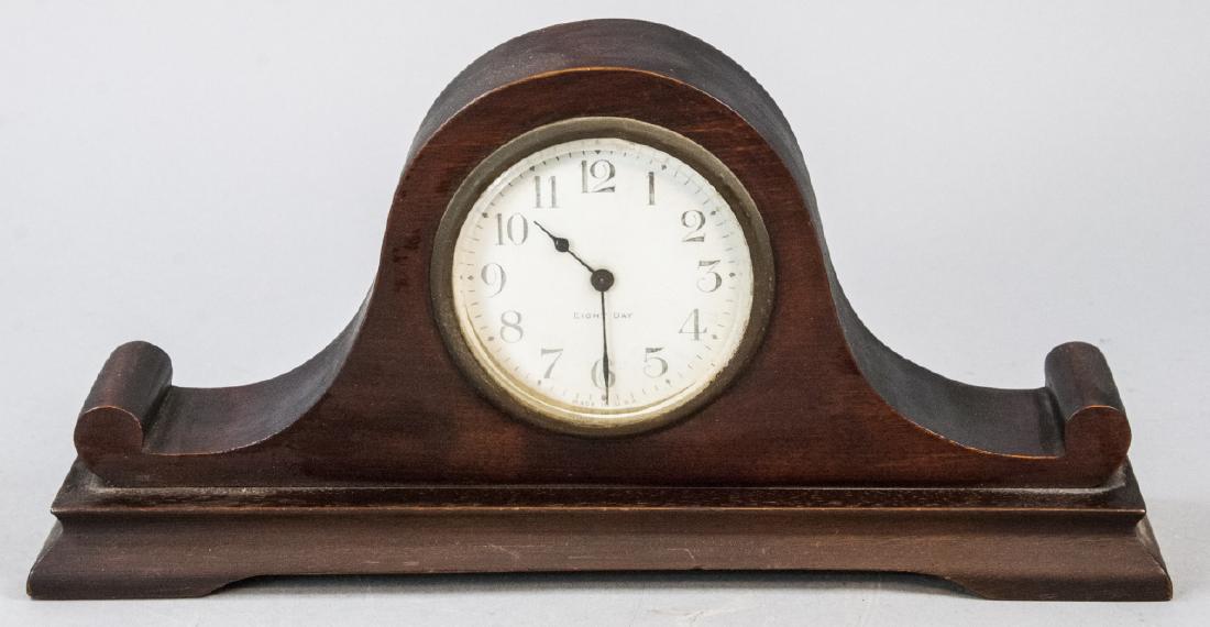 Antique Eight Day Mantle Clock with Winding Key (1 of 4)