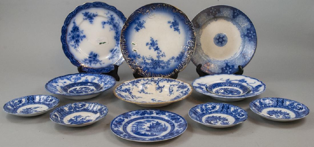 Lot Of Antique English  Flow Blue Assorted China (1 of 10)