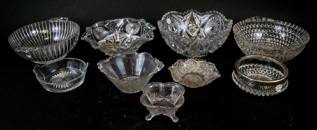 Assorted Lot Of Vintage Crystal & Cut Glass Bowls (1 of 10)