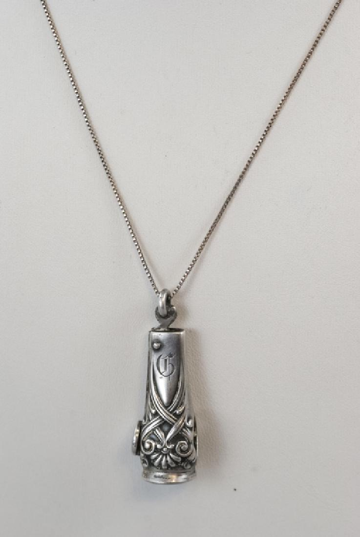 Antique Art Nouveau Sterling Silver Cigar Cutter (1 of 7)