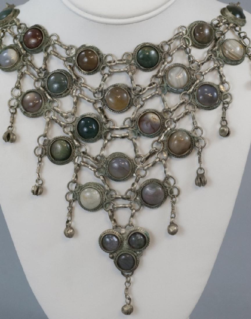 Vintage Cabochon Agate Statement Necklace (1 of 6)