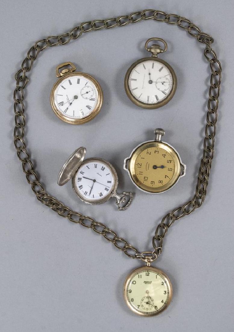 Group of Five Antique & Vintage Pocket Watches (1 of 8)