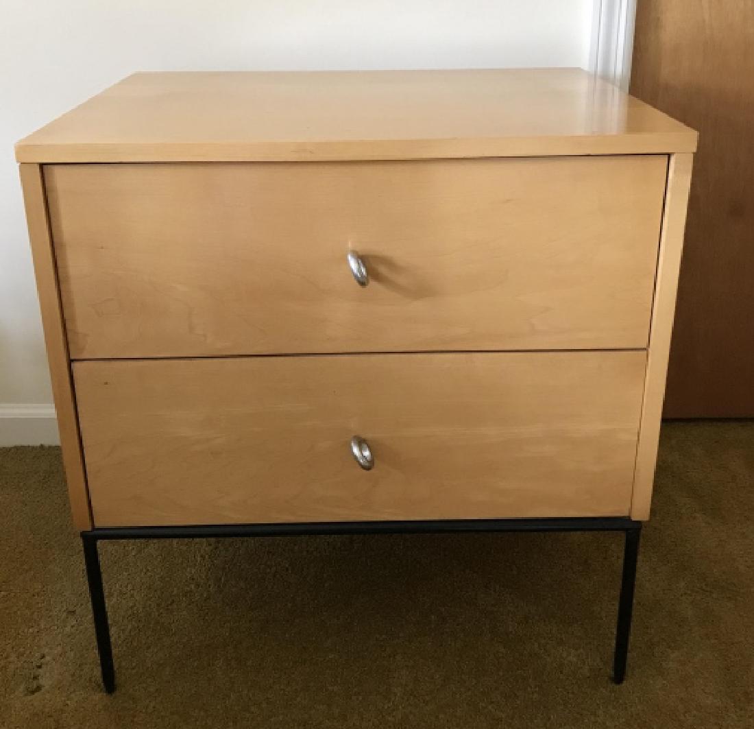 Mid Century Modern Blonde Wood End Table (1 of 4)
