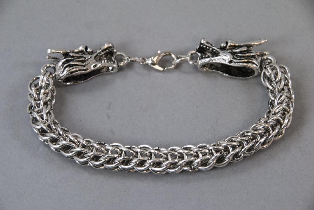 Chinese Double Headed Dragon Articulated Bracelet (1 of 5)