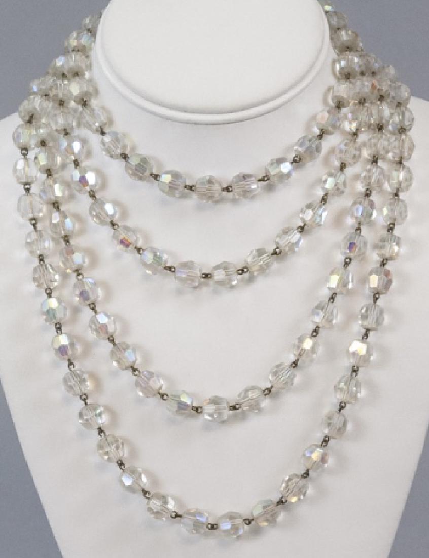 Antique 70 Inch Flapper Crystal Necklace Strand (1 of 6)